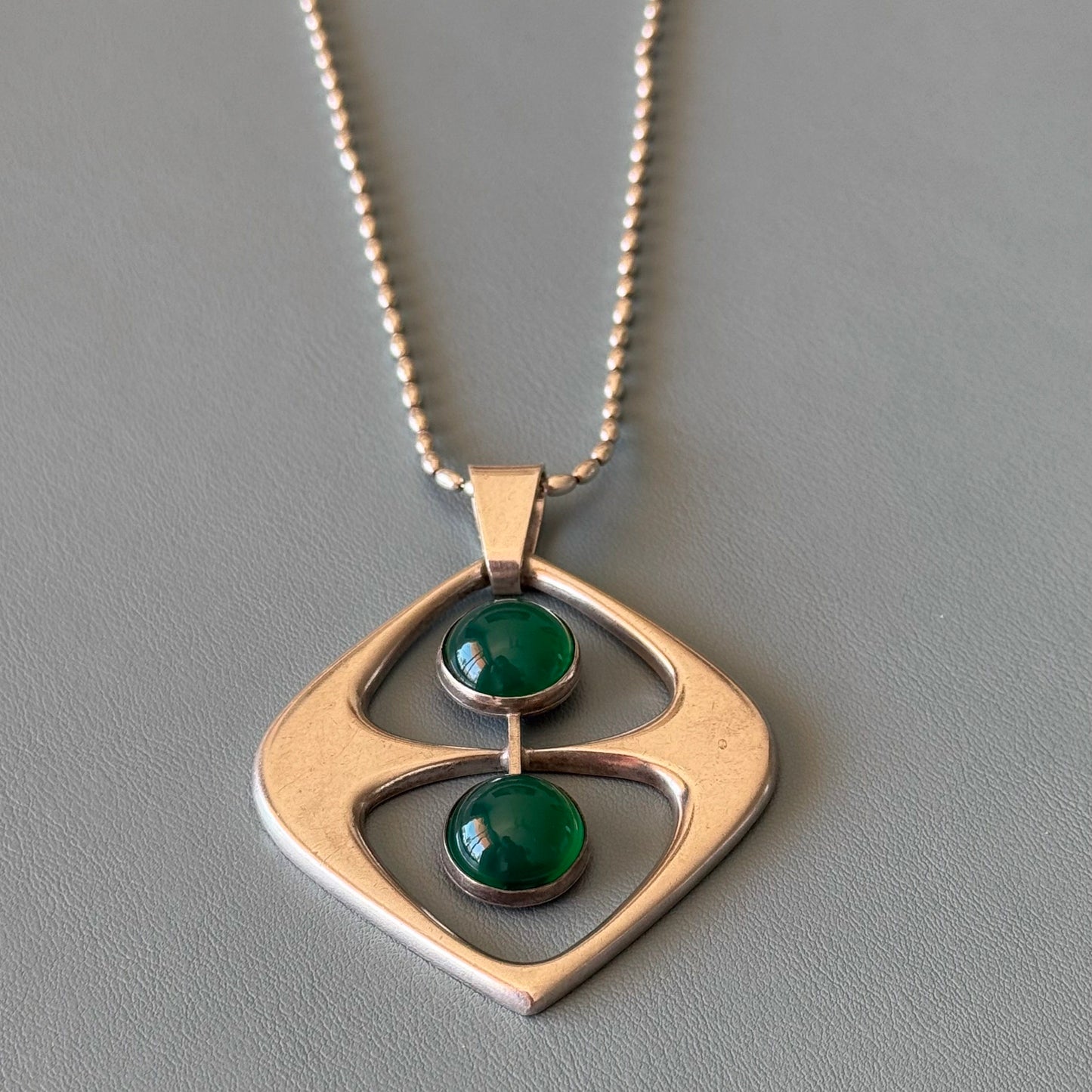 Scandinavian Green Stone Pendant