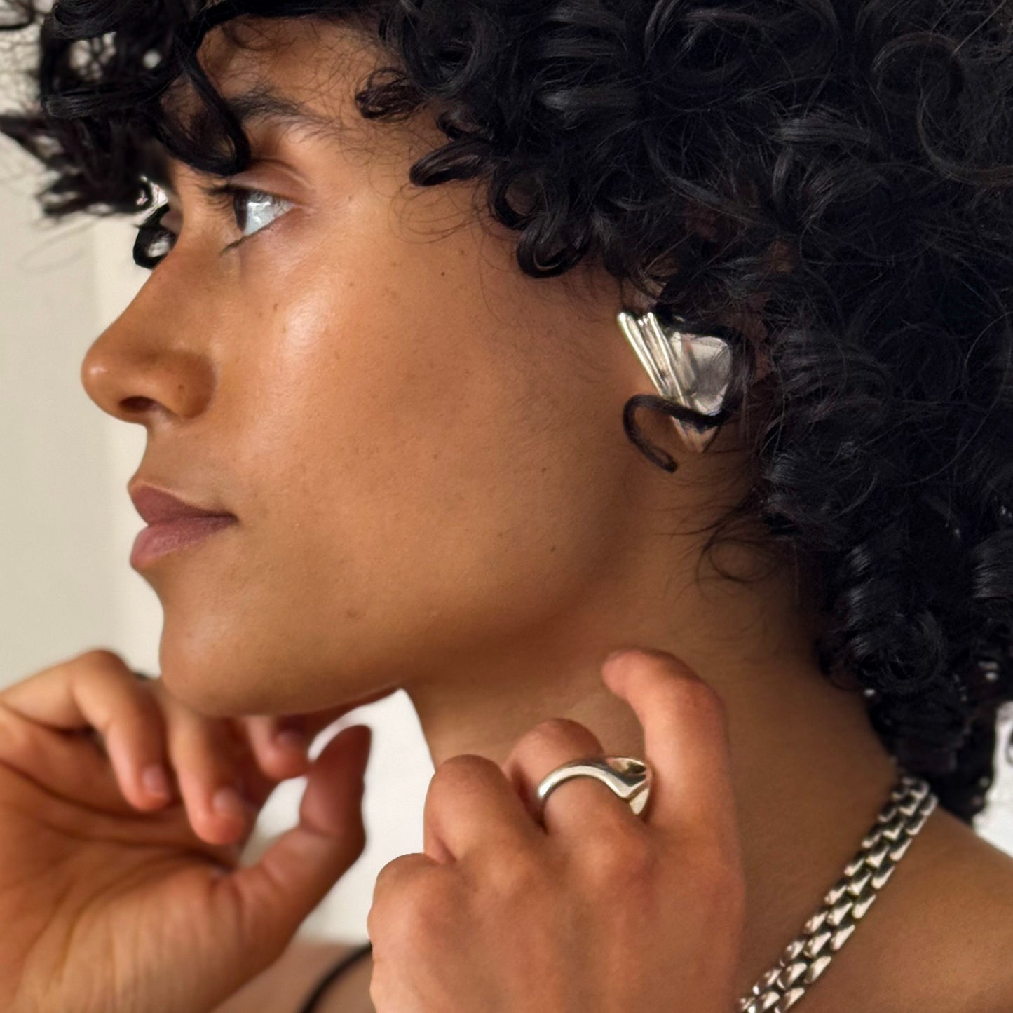 Sculptural Fan Earrings