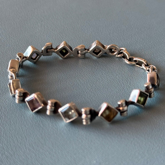Geometric Multi-Stone Bracelet